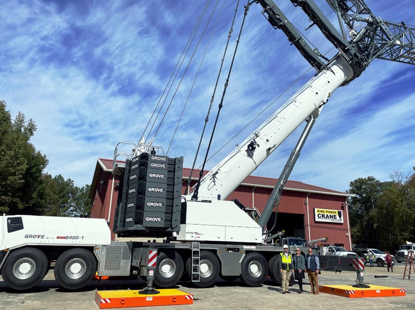 First Grove GMK6400-1 in North America goes to Heaton Erecting in Georgia
